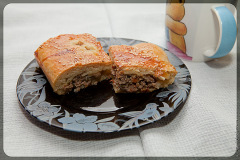 Пирог с мясом и куртом