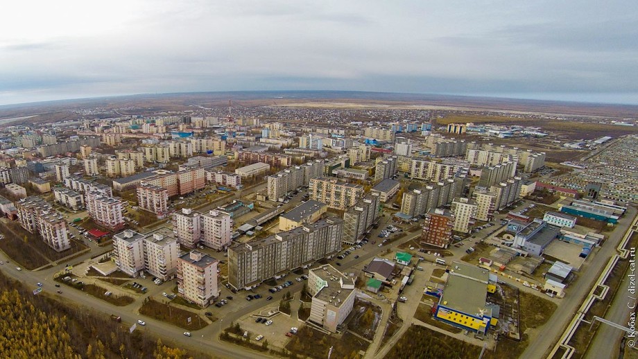 аэросъемка город мирный